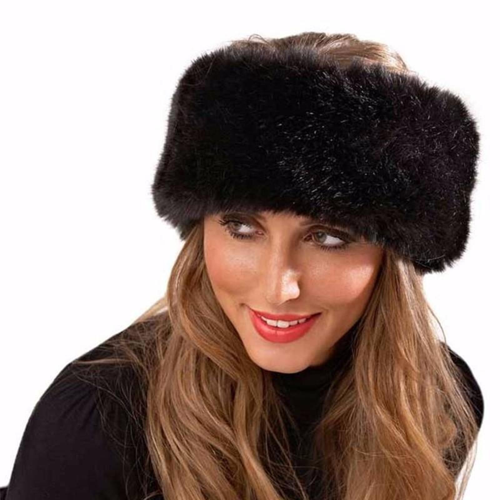 Faux Fur Ear Warmer Headband f - Fleece Ear Warmer Band ulasan dan harga