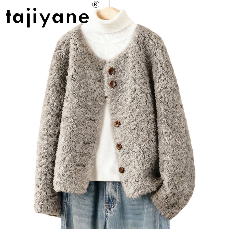 TAJIYANE 100% Wool Shearing Re - Wool Coat Peacoat ulasan dan harga
